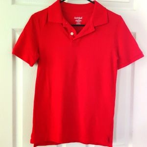 Cat & Jack L (12/14) red polo